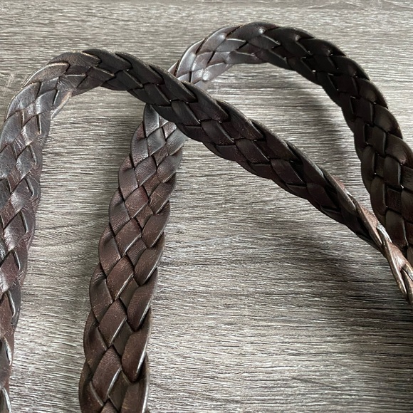 GUCCI Authentic Canvas Pelham Tote Bag Braided Leather Straps Horsebit Accents** - Picture 5 of 15